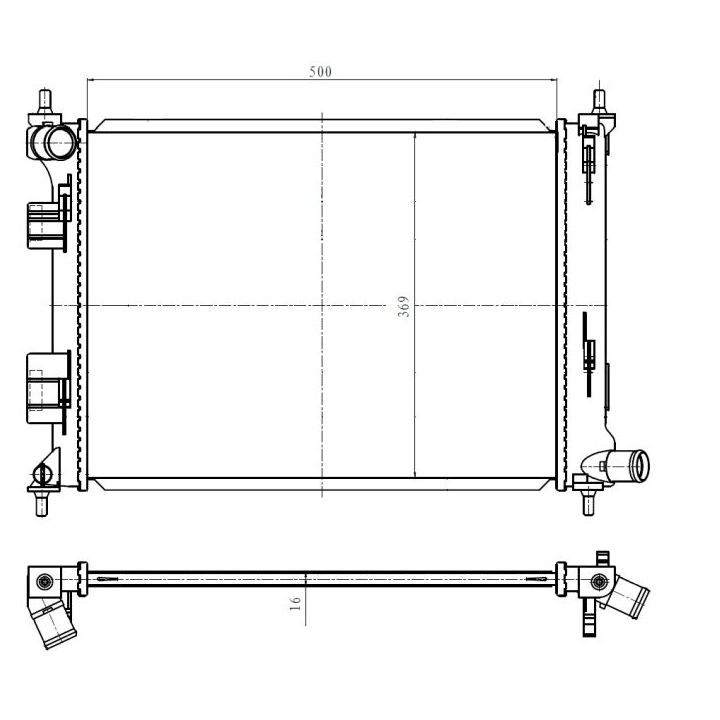 Radiatorius, variklio aušinimas NRF 550010