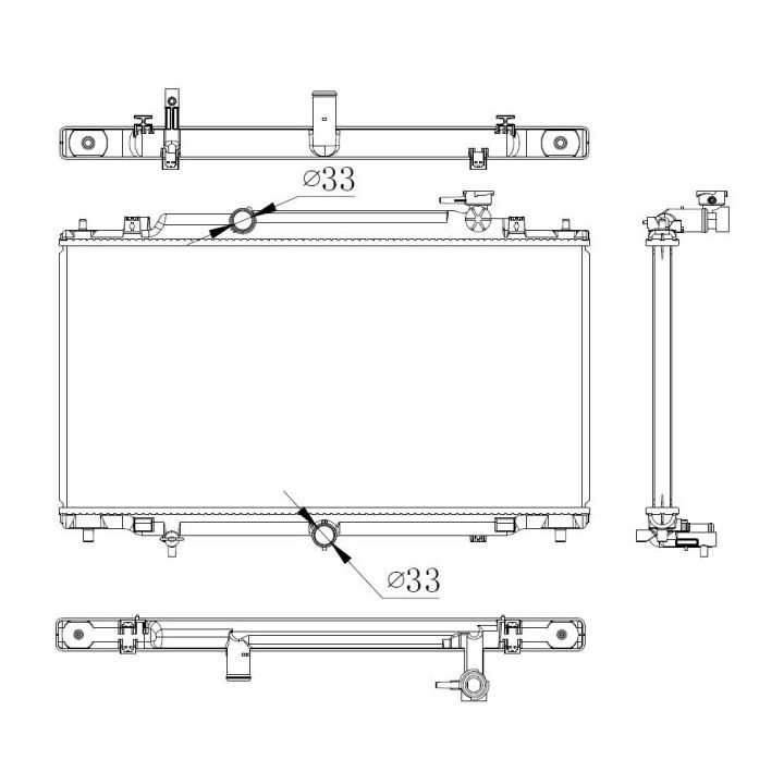 Radiatorius, variklio aušinimas NRF 550012