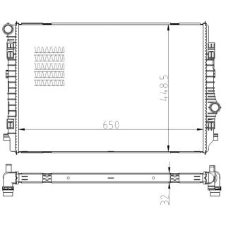 Radiatorius, variklio aušinimas NRF 550081