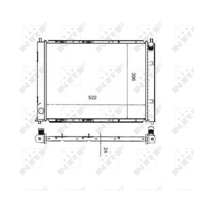 Radiatorius, variklio aušinimas NRF 55339