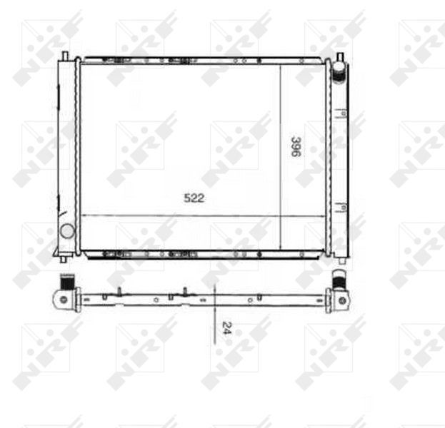 Radiatorius, variklio aušinimas NRF 55339