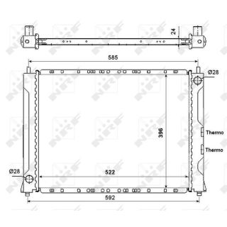Radiatorius, variklio aušinimas NRF 55425