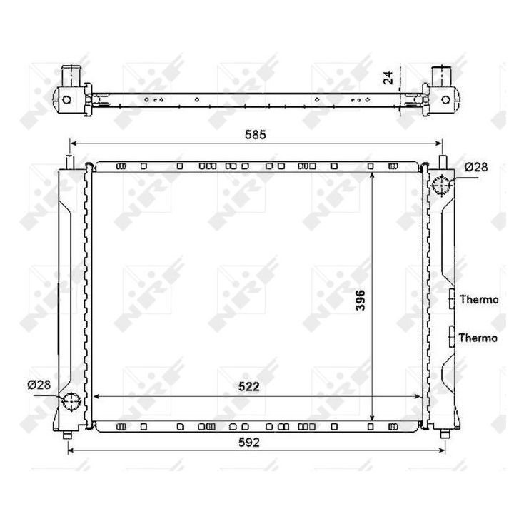 Radiatorius, variklio aušinimas NRF 55425