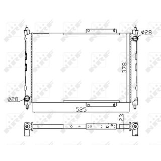 Radiatorius, variklio aušinimas NRF 55425A