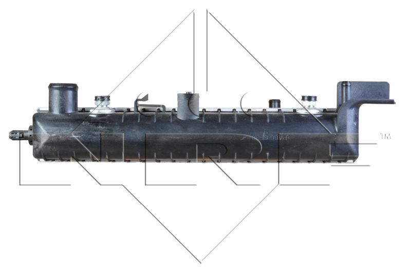Radiatorius, variklio aušinimas NRF 56008