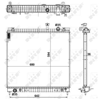 Radiatorius, variklio aušinimas NRF 56082