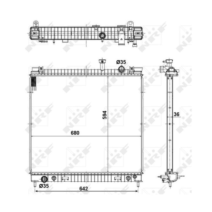 Radiatorius, variklio aušinimas NRF 56082