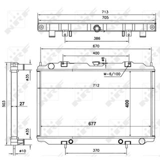 Radiatorius, variklio aušinimas NRF 56087