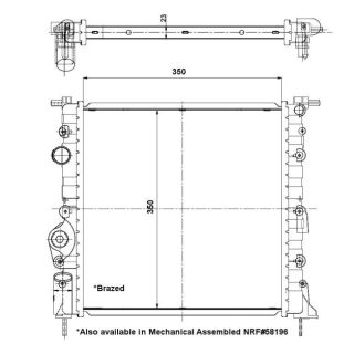 Radiatorius, variklio aušinimas NRF 56159