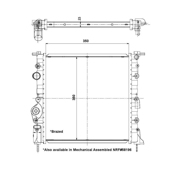 Radiatorius, variklio aušinimas NRF 56159