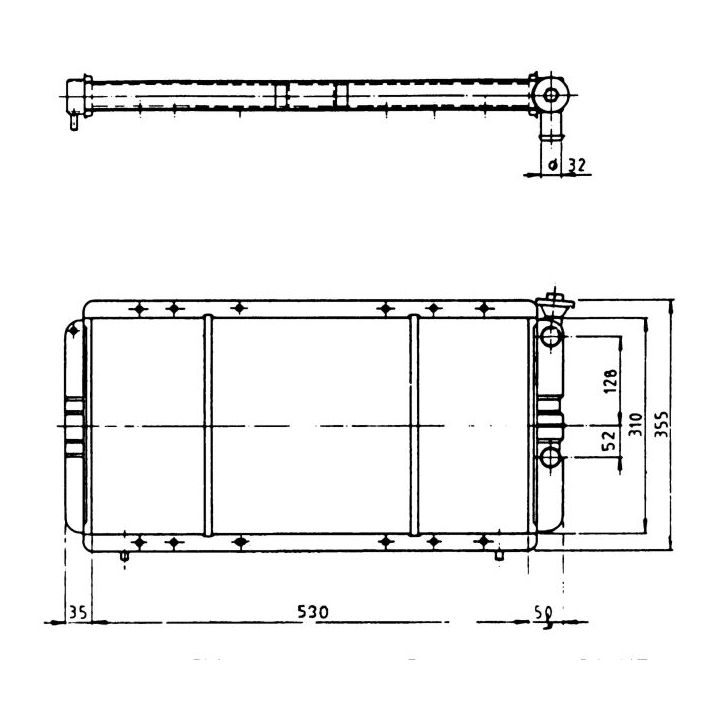Radiatorius, variklio aušinimas NRF 57323
