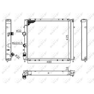 Radiatorius, variklio aušinimas NRF 58075A