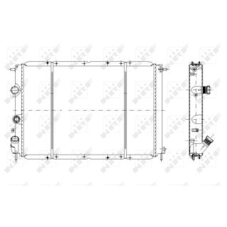 Radiatorius, variklio aušinimas NRF 58106