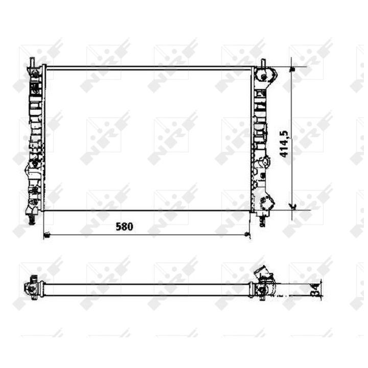 Radiatorius, variklio aušinimas NRF 58169