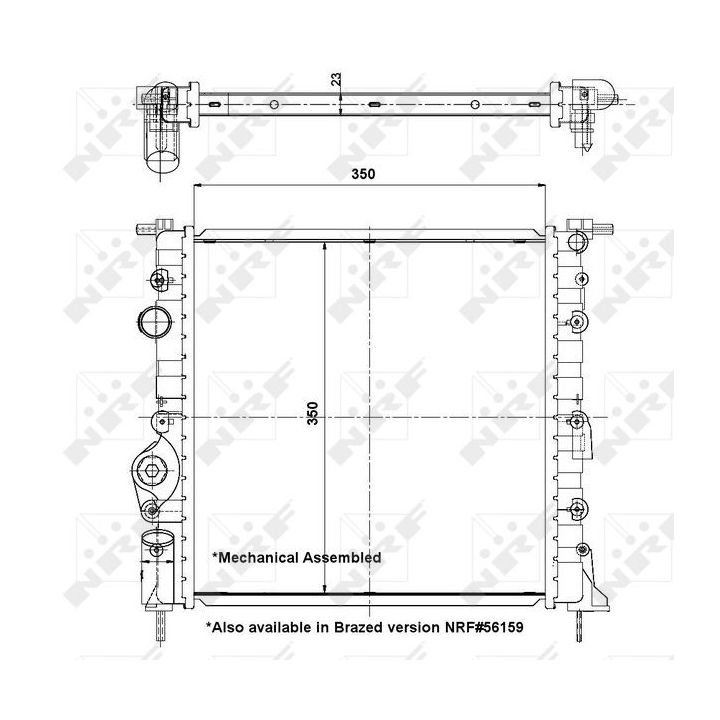 Radiatorius, variklio aušinimas NRF 58196