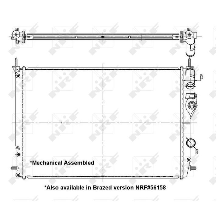 Radiatorius, variklio aušinimas NRF 58198