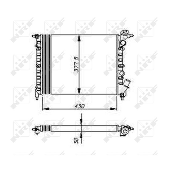Radiatorius, variklio aušinimas NRF 58207
