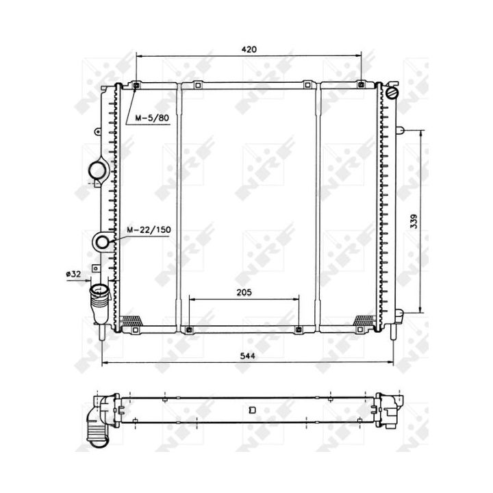 Radiatorius, variklio aušinimas NRF 58209