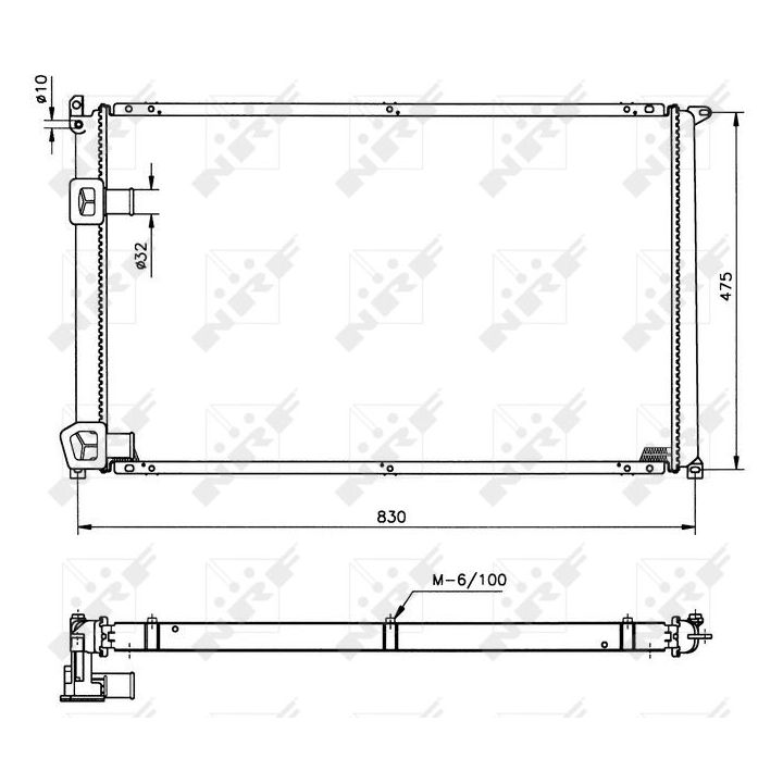 Radiatorius, variklio aušinimas NRF 58212