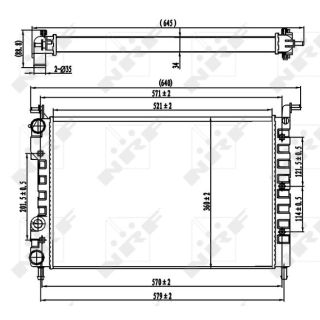 Radiatorius, variklio aušinimas NRF 58219