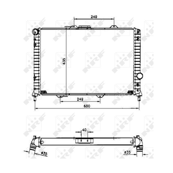Radiatorius, variklio aušinimas NRF 58254