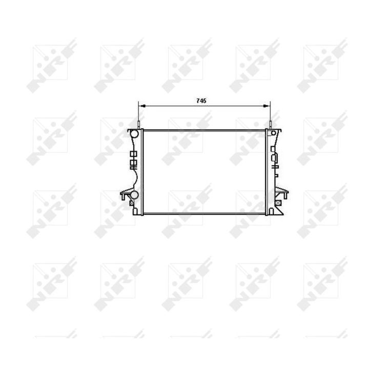 Radiatorius, variklio aušinimas NRF 58318