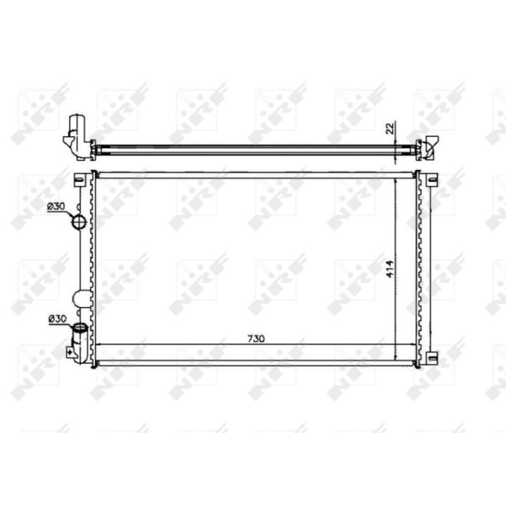 Radiatorius, variklio aušinimas NRF 58321