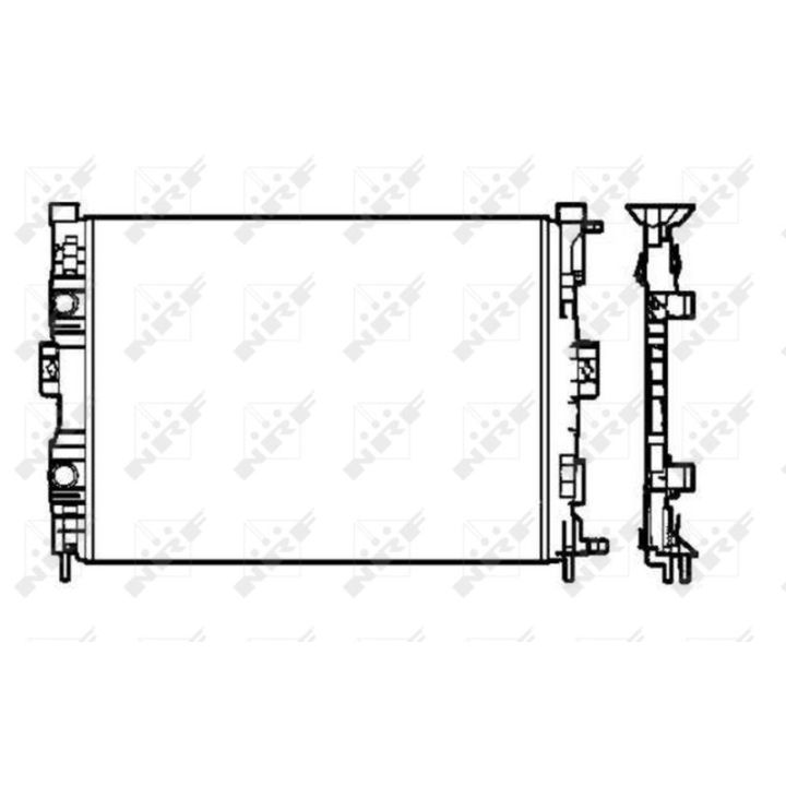 Radiatorius, variklio aušinimas NRF 58328