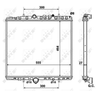 Radiatorius, variklio aušinimas NRF 58373