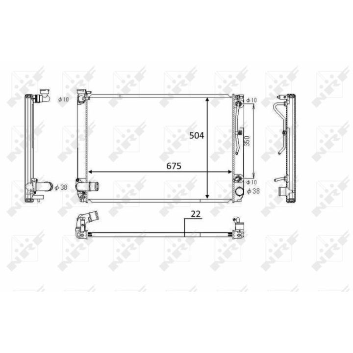 Radiatorius, variklio aušinimas NRF 58391
