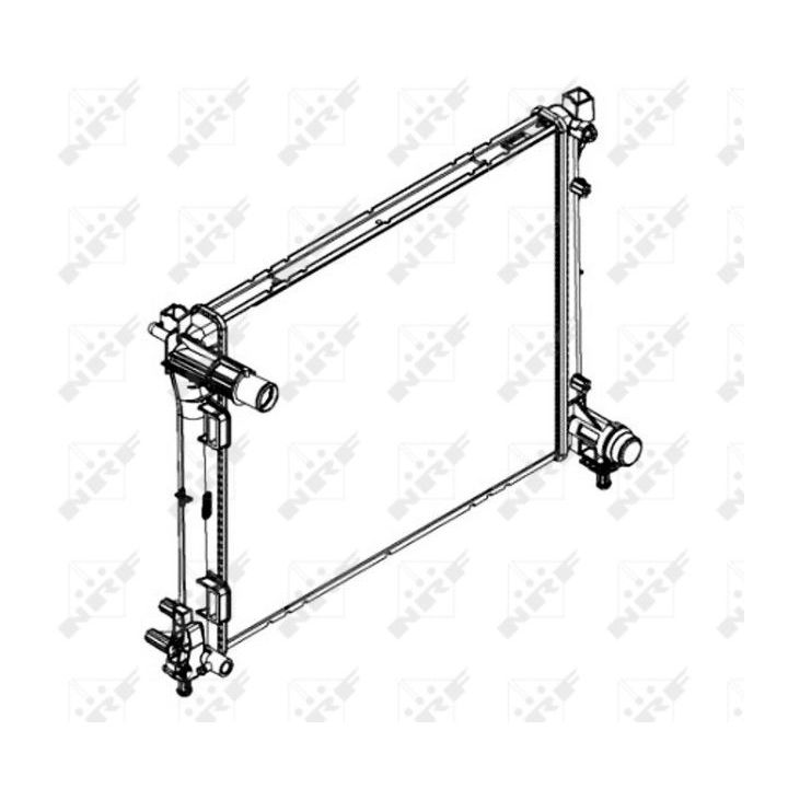 Radiatorius, variklio aušinimas NRF 58432