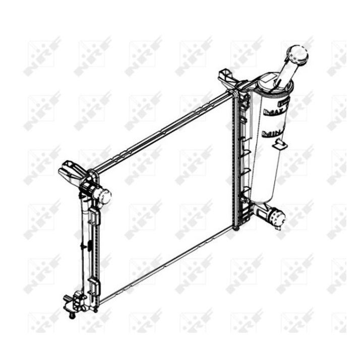 Radiatorius, variklio aušinimas NRF 58433
