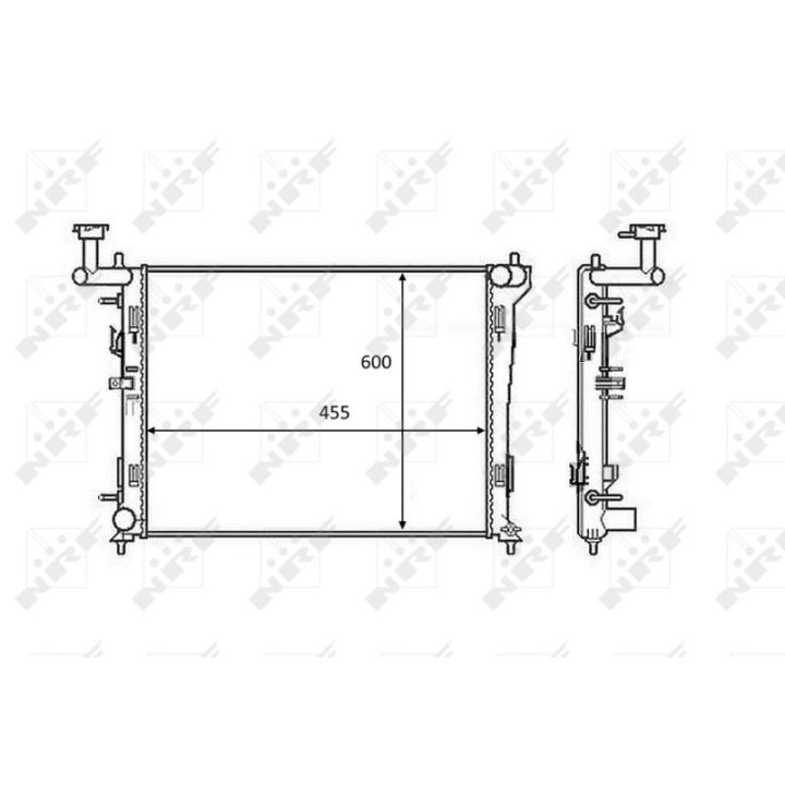 Radiatorius, variklio aušinimas NRF 58462