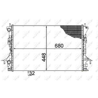 Radiatorius, variklio aušinimas NRF 58479