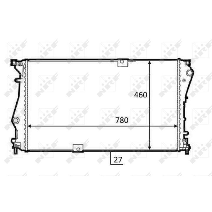 Radiatorius, variklio aušinimas NRF 58498
