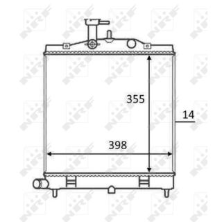 Radiatorius, variklio aušinimas NRF 58528