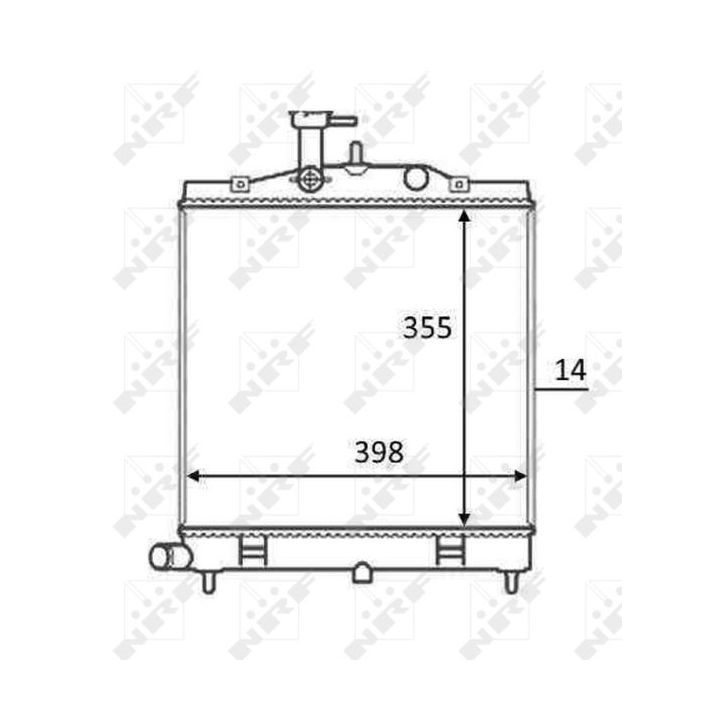 Radiatorius, variklio aušinimas NRF 58528