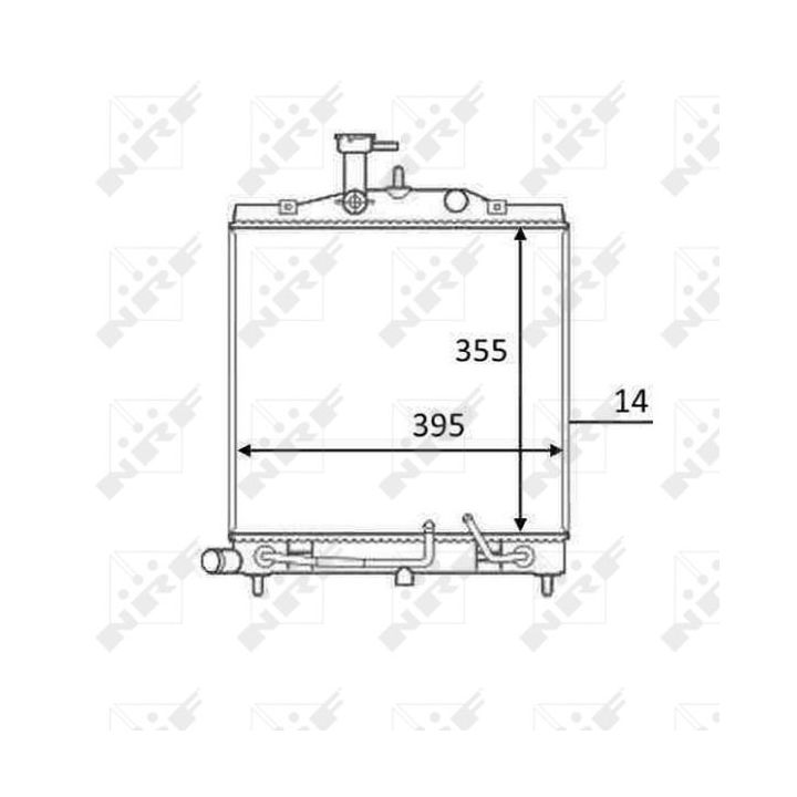 Radiatorius, variklio aušinimas NRF 58531