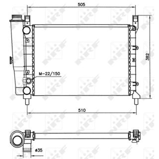 Radiatorius, variklio aušinimas NRF 58705