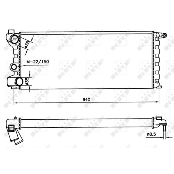 Radiatorius, variklio aušinimas NRF 58742