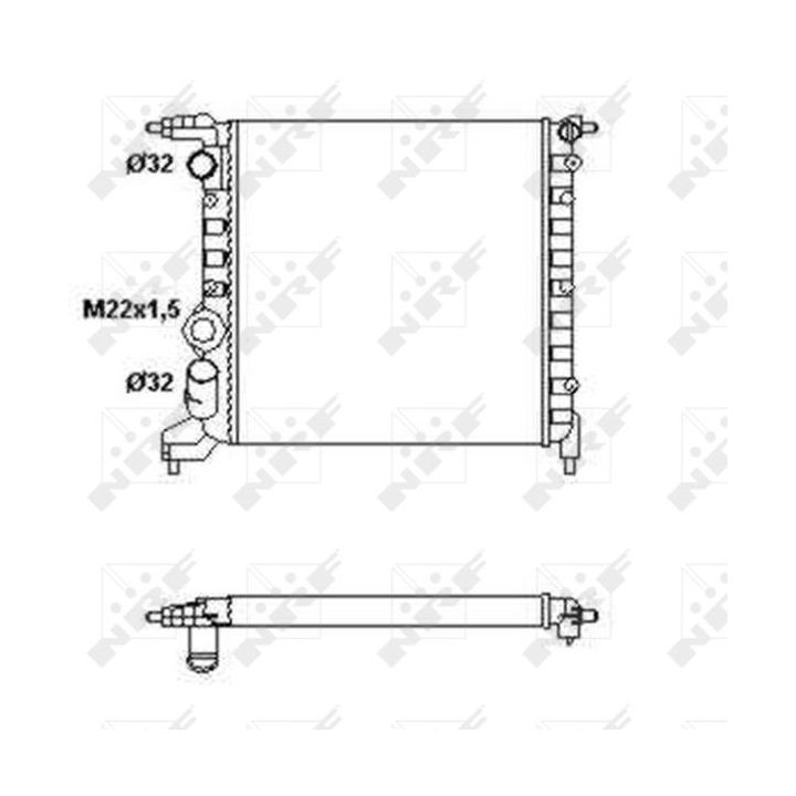Radiatorius, variklio aušinimas NRF 58783