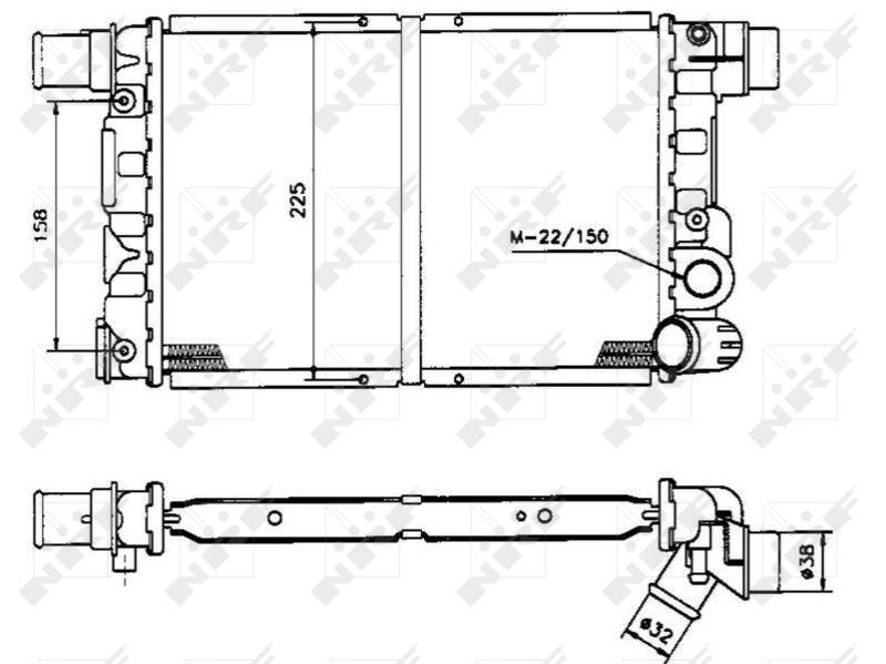 Radiatorius, variklio aušinimas NRF 58844