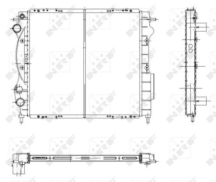 Radiatorius, variklio aušinimas NRF 58934