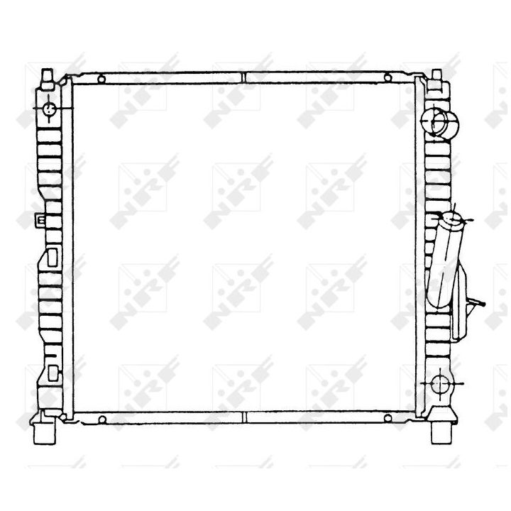 Radiatorius, variklio aušinimas NRF 58942