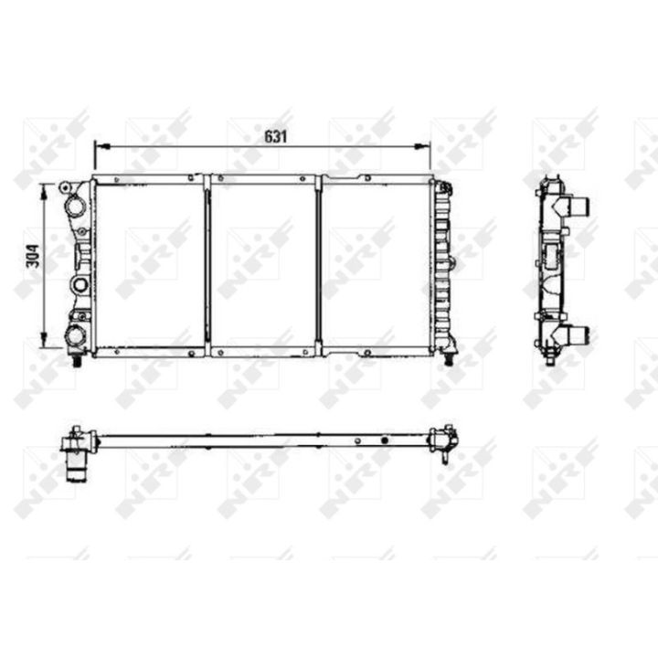 Radiatorius, variklio aušinimas NRF 58956