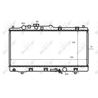Radiatorius, variklio aušinimas NRF 59075