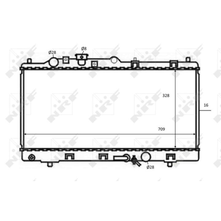 Radiatorius, variklio aušinimas NRF 59075