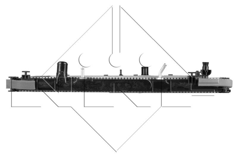 Radiatorius, variklio aušinimas NRF 59080