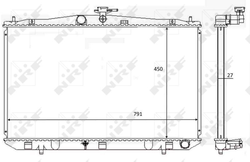 Radiatorius, variklio aušinimas NRF 59081