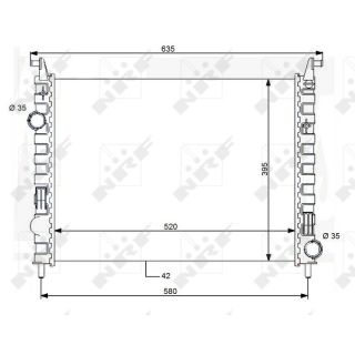 Radiatorius, variklio aušinimas NRF 59120